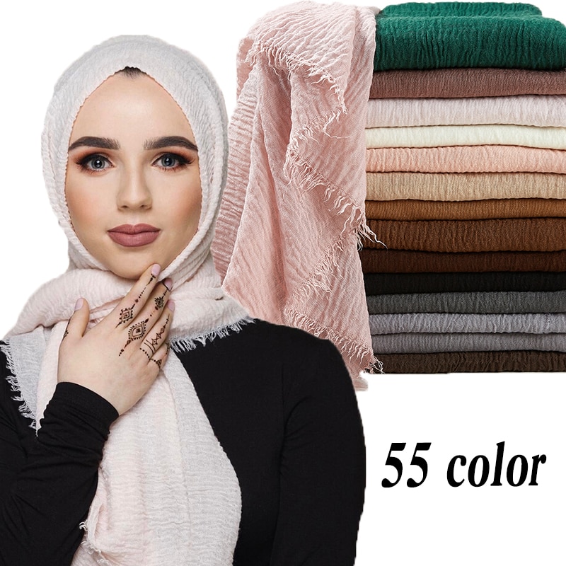   90*180cm  ̽ crinkle hijab ī femm..